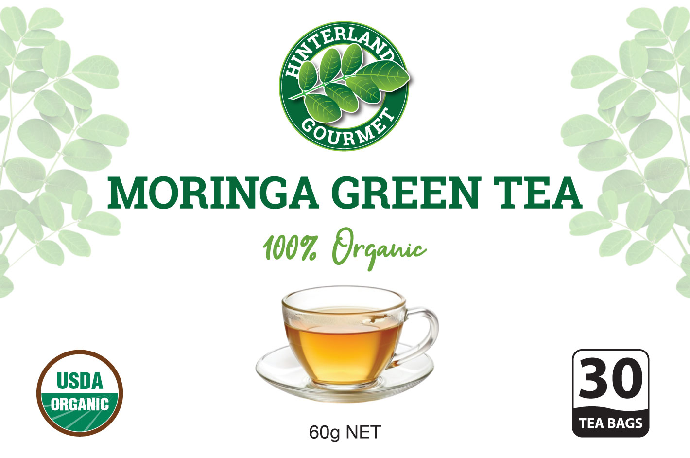 moringa tea front