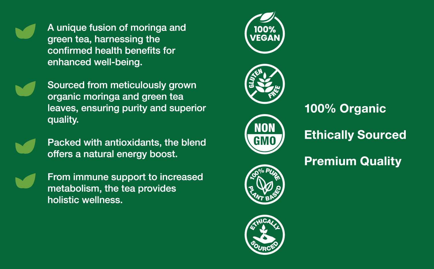 Moringa Green Tea Bags - Image 3